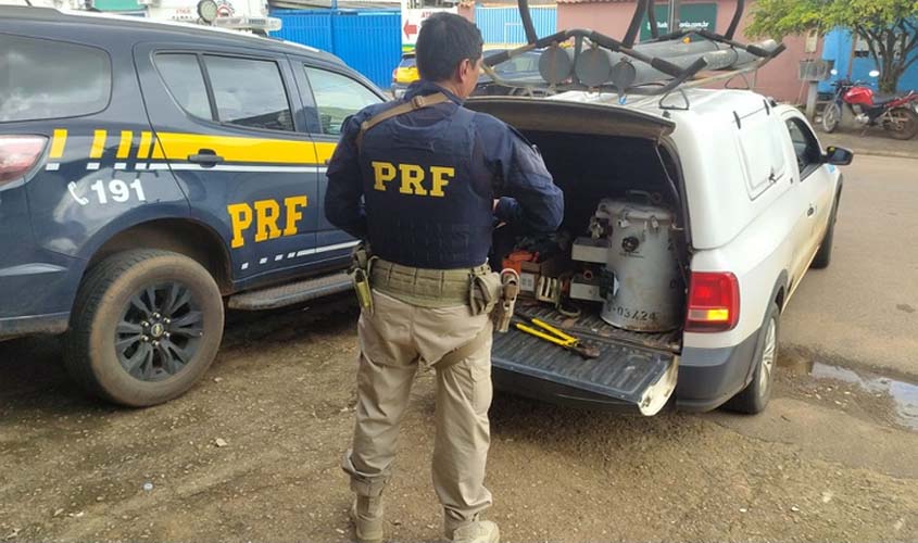 PRF de RO recupera transformador e prende dupla