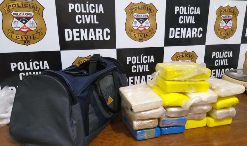 Denarc apreende 20 Kg de cocaína após intensa fuga na BR-364; três são presos
