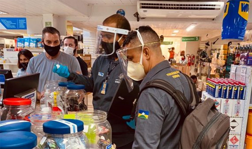 Técnicos do Ipem realizam fiscalização de controle de qualidade em comércio de construção em Rondônia