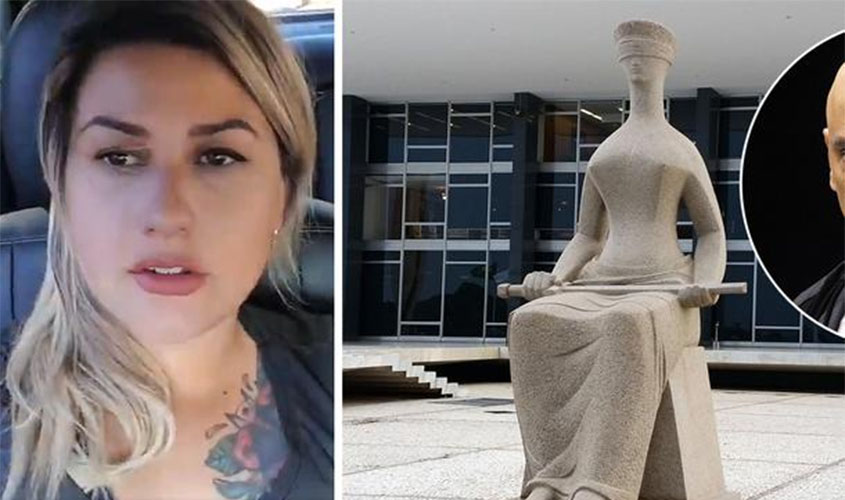 Após ameaçar Alexandre de Moraes, Sara Winter vai ao STF protestar contra operação