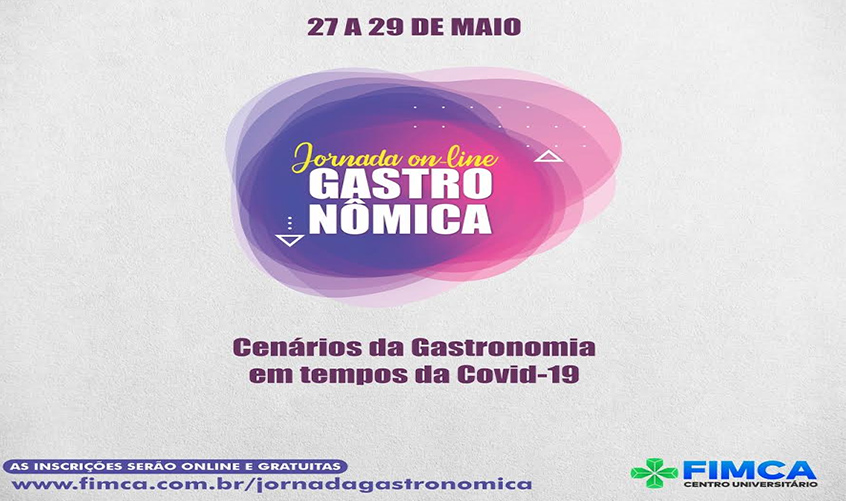 Curso de Gastronomia da FIMCA promove Jornada Gastronômica online