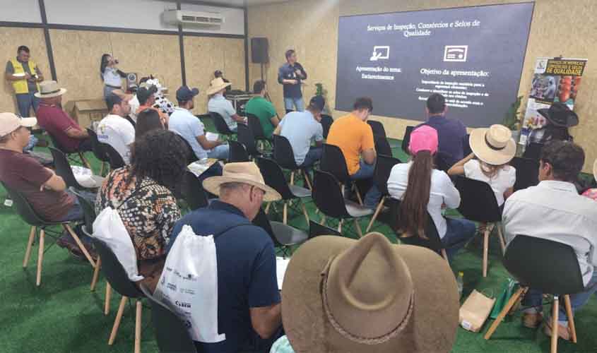 Monilíase do cacaueiro e serviços de inspeção são destacados no primeiro dia da Rondônia Rural Show