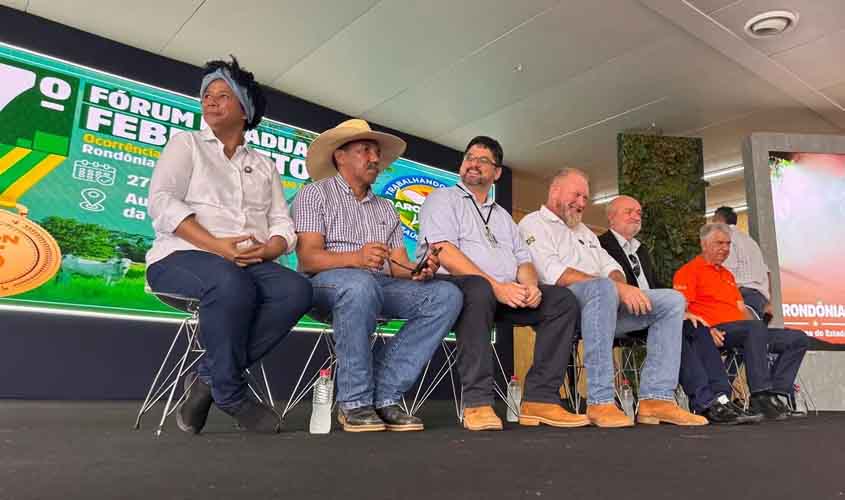 Sílvia Cristina ressalta a força da pecuária, no 7° Fórum Estadual de Febre Aftosa na Rondônia Rural Show