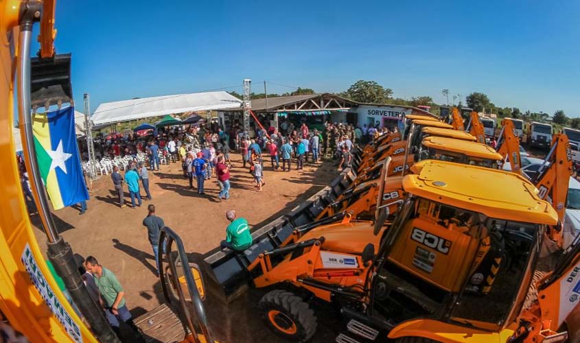 Município recebe maquinários do Governo de Rondônia para atender produtores rurais