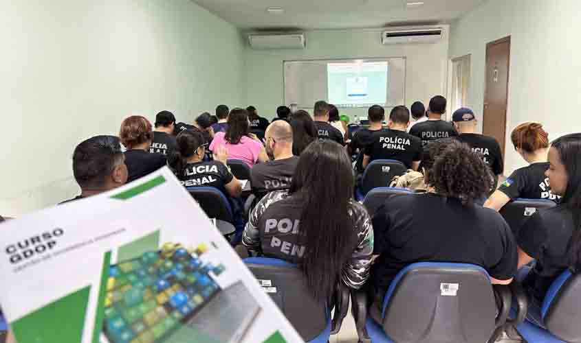 Servidores são capacitados para utilização do novo Sistema de Gestão de Ocorrências Prisionais, em Porto Velho