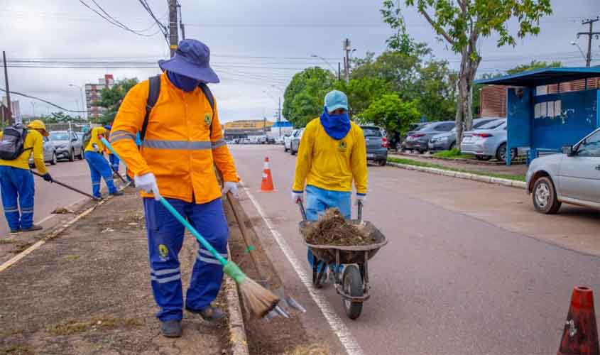 Mutirão de Limpeza segue cronograma e realiza serviços em vários pontos de Porto Velho