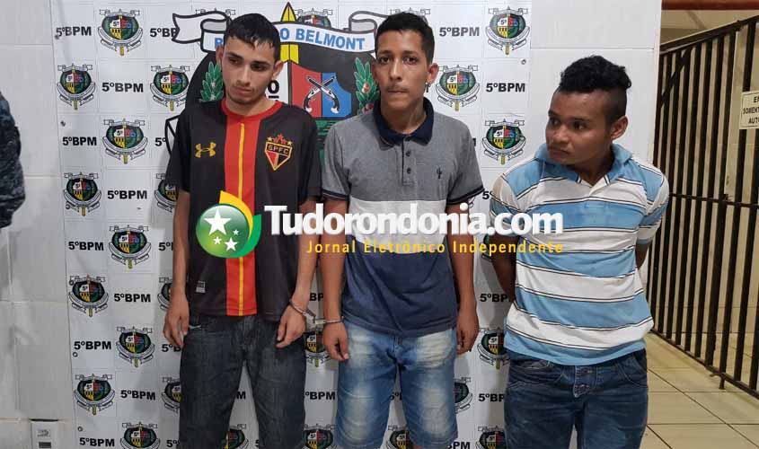 Força Tática prende trio comercializando maconha na zona Leste