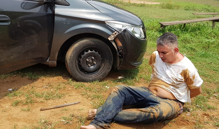 Após intensa perseguição, polícia prende suspeito que iria assaltar agência bancária