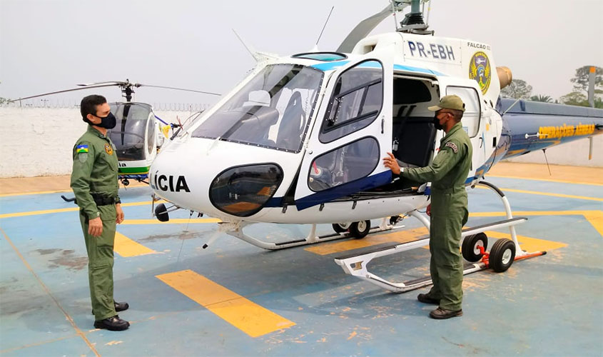 Trajetória do Núcleo de Operações Aéreas é destaque durante passagem de comando