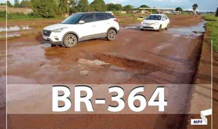 MPF processa Dnit para recuperar trecho da BR-364