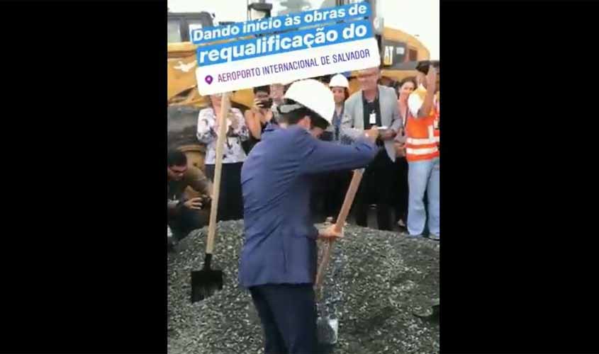 ACM Neto bomba nas redes após pagar mico com enxada (vídeo)