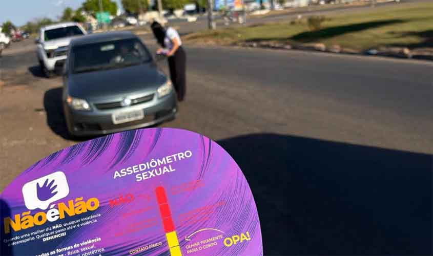 Agosto Lilás: Em Colorado do Oeste, MP leva às ruas e escolas a mensagem pelo fim da violência de gênero