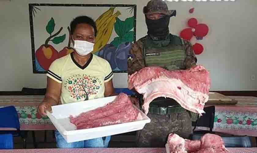 PMRO realiza apreensão de quase 30 kg de pirarucu