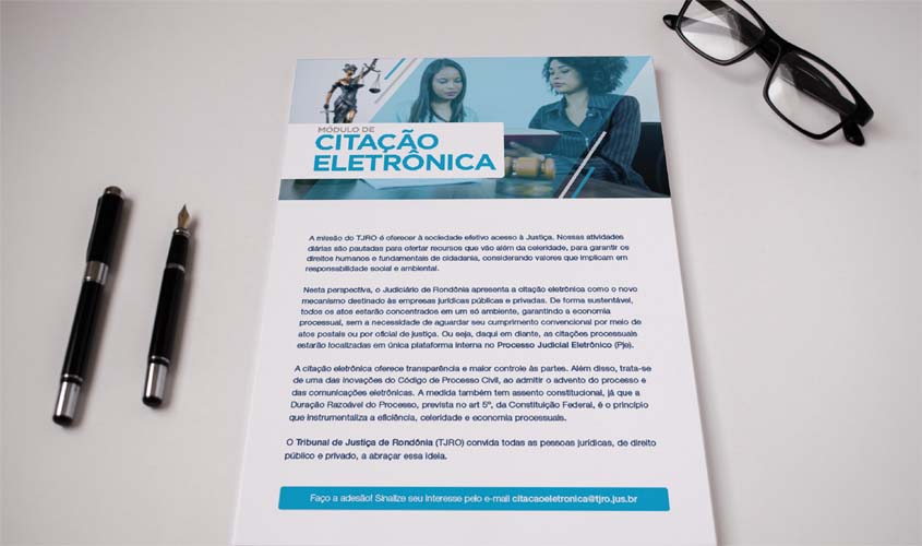 Gol Linhas Aéreas adere a projeto de citação eletrônica da Corregedoria do TJRO