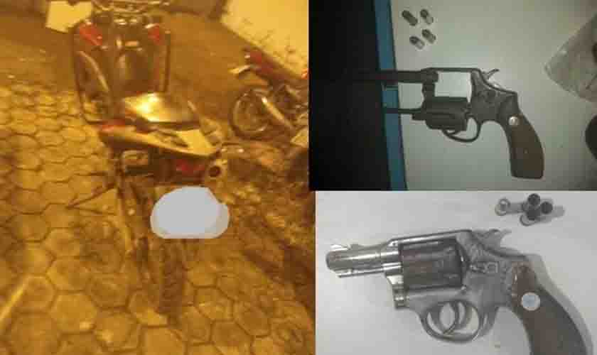 Veículo é recuperado e armas apreendidas após troca de tiros entre PM e suspeitos de crimes na área rural