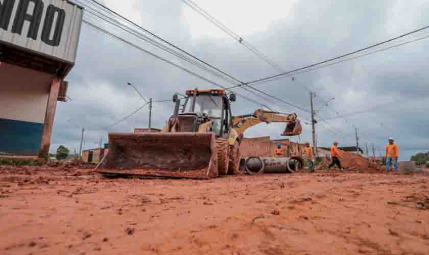 Obras na avenida Rio de Janeiro são retomadas