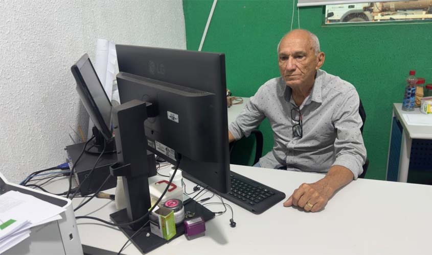 Servidor de 72 anos é exemplo de dedicação e inspiração
