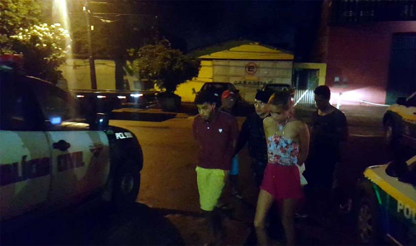 Polícia prende acusados de assaltos em Porto Velho; um tinha saído da prisão para passar o natal com a família