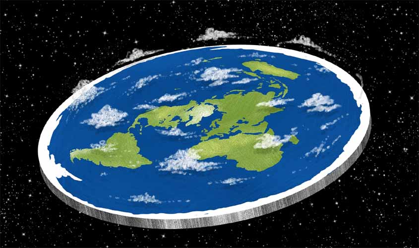“A Terra é plana”
