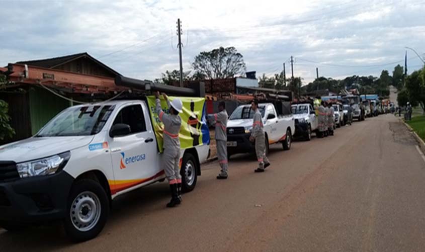 Energia que Transforma, projeto da Energisa, começa com carreata em Alta Floresta D’Oeste