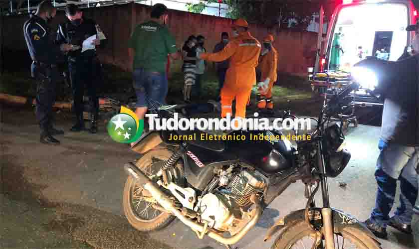 Colisão entre motos em cruzamento deixa dois feridos na capital