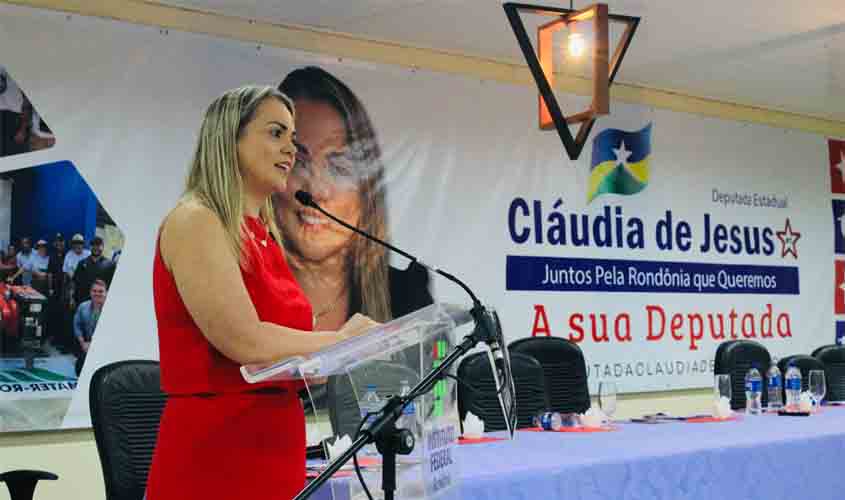 Deputada Cláudia de Jesus celebra sanção de lei que cria o Calendário da Mulher em Rondônia