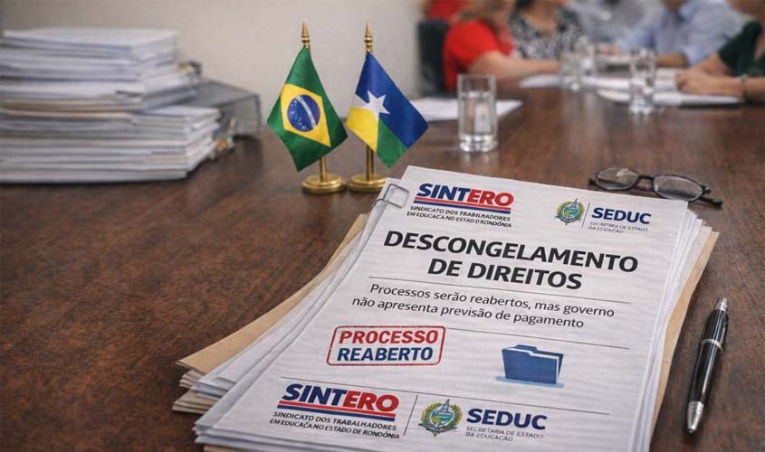SINTERO trata com a SEDUC sobre direitos congelados