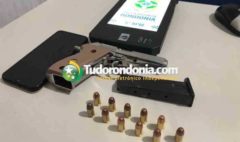 Homem é preso portando pistola no residencial Orgulho do Madeira