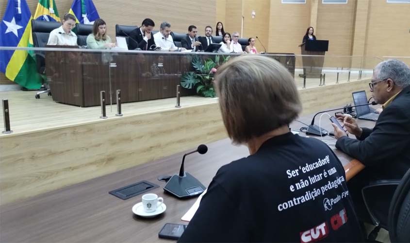 SINTERO e CNTE defendem PNE em Audiência Pública na ALE-RO