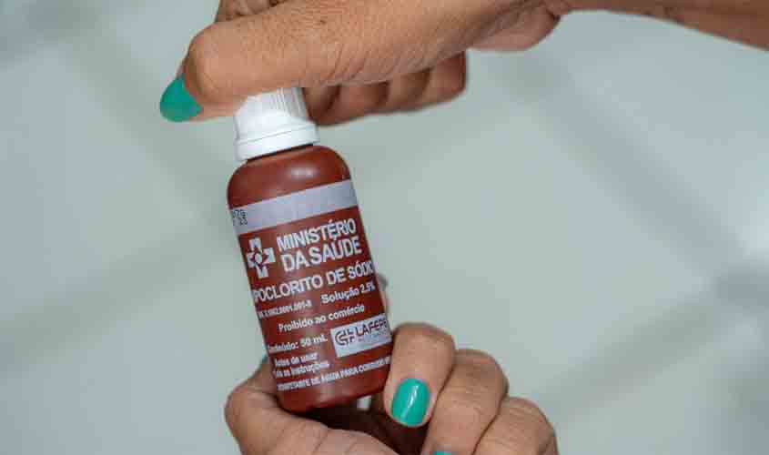 Defesa Civil de Porto Velho intensifica ações e orienta sobre uso do hipoclorito para purificação da água