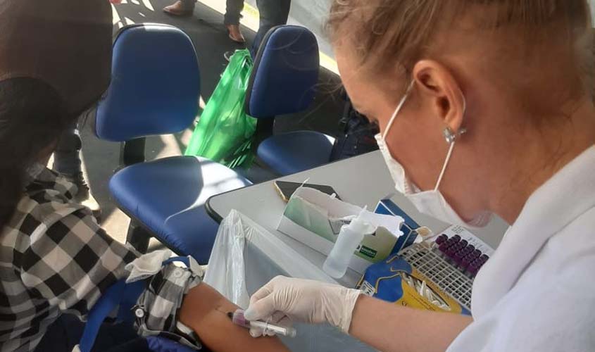 Fhemeron realiza 60 cadastros de possíveis doadores de medula óssea, na Rondônia Rural Show Internacional
