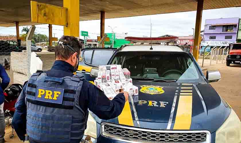 PRF apreende quase 9 mil maços de cigarro contrabandeado