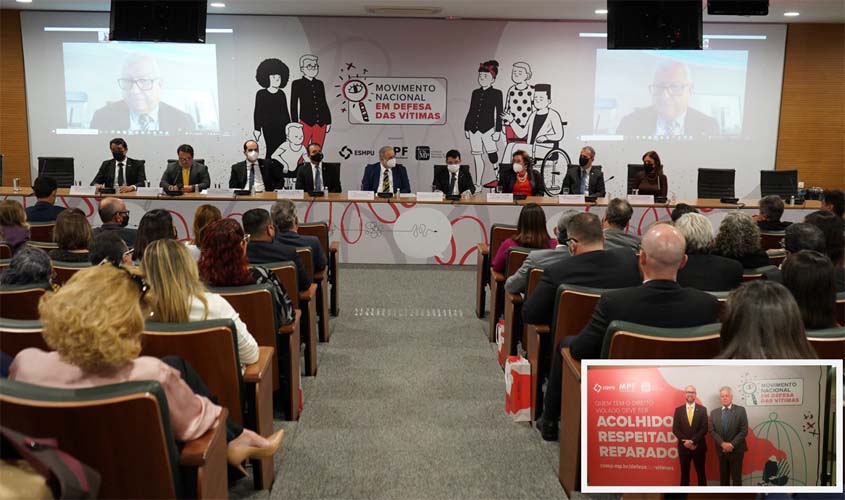 Membros do MP de RO participam de lançamento do Movimento Nacional em Defesa dos Direitos das Vítimas