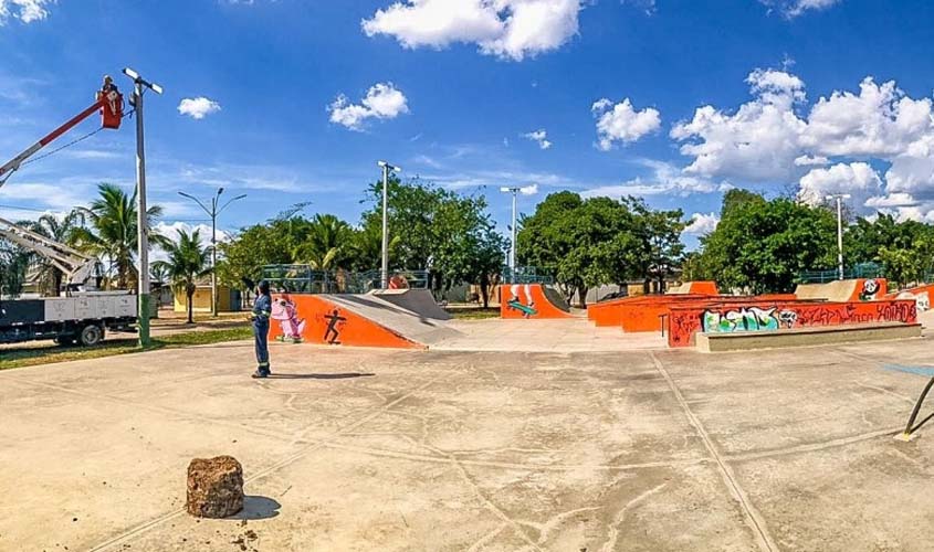 Iluminação moderna proporciona mais segurança aos frequentadores do Parque Jardim das Mangueiras