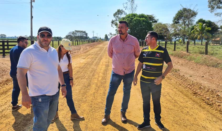 Presidente da Assembleia vistoria aplicação de emendas em Costa Marques