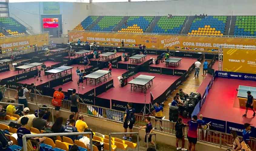 Porto Velho sedia Copa Brasil de Tênis de Mesa com a participação de atletas de 13 estados