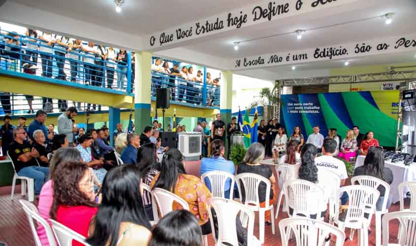 Governo de RO entrega obras do Instituto Estadual de Educação Carmela Dutra em Porto Velho