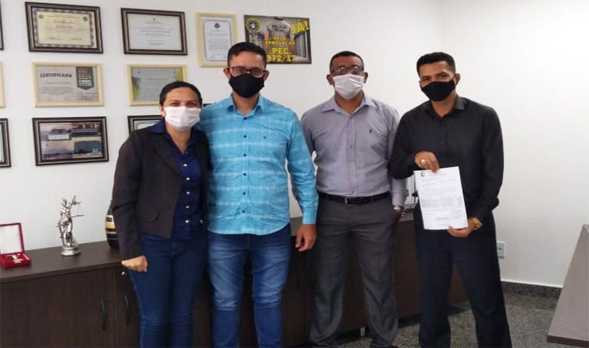 ARIQUEMES – Deputado Anderson recebe presidente da Guarda Municipal e garante viatura