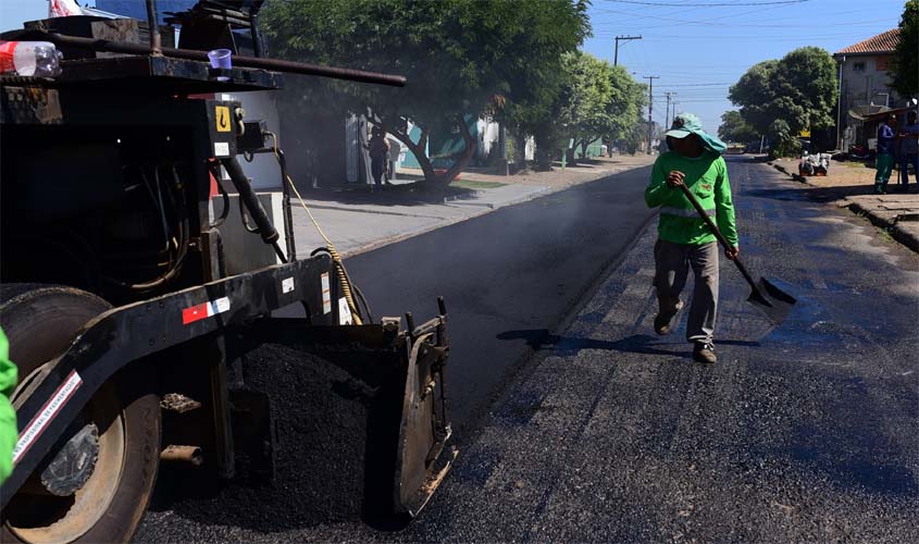 Prefeitura segue com programa de recapeamento de ruas e avenidas