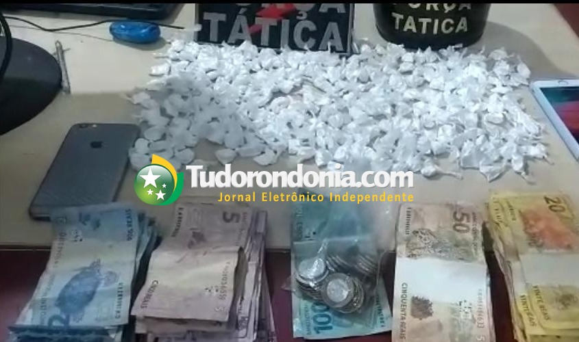 ORGULHO DO MADEIRA: Polícia estoura boca de fumo no residencial e apreende grande quantidade de droga