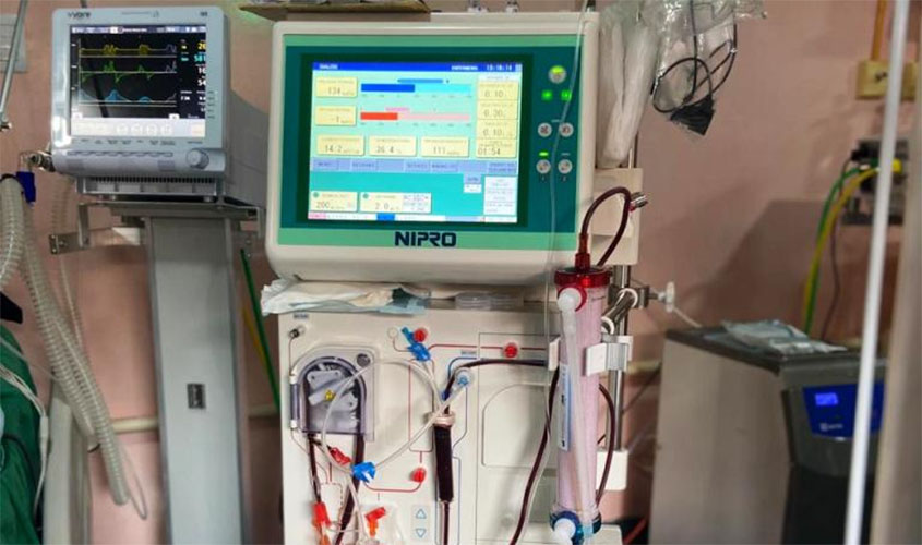 Hospital de Campanha de Rondônia conta com serviço de tratamento para pacientes com lesão nos rins