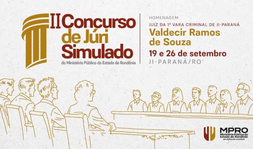 MPRO promove 2º Concurso de Júri Simulado