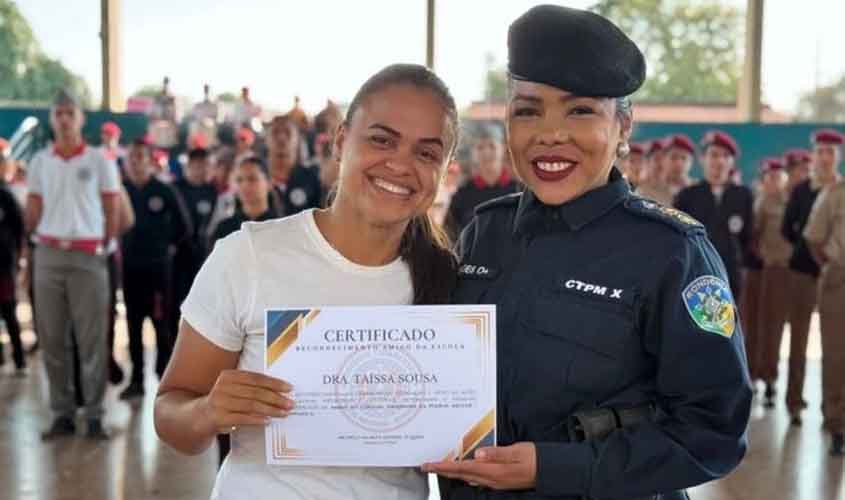Cerimônia no CTPM X celebra Dia do Soldado e homenageia a deputada Dra. Taíssa em Guajará-Mirim