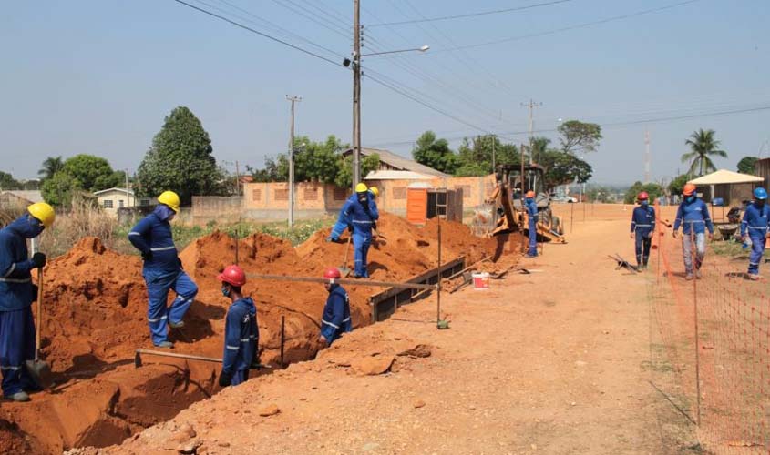 Governo fiscaliza evolução das obras de saneamento básico