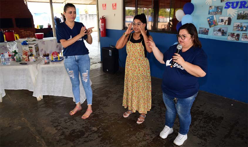 Parceria Semed/AABB promove momento alusivo ao Dia Nacional do Surdo