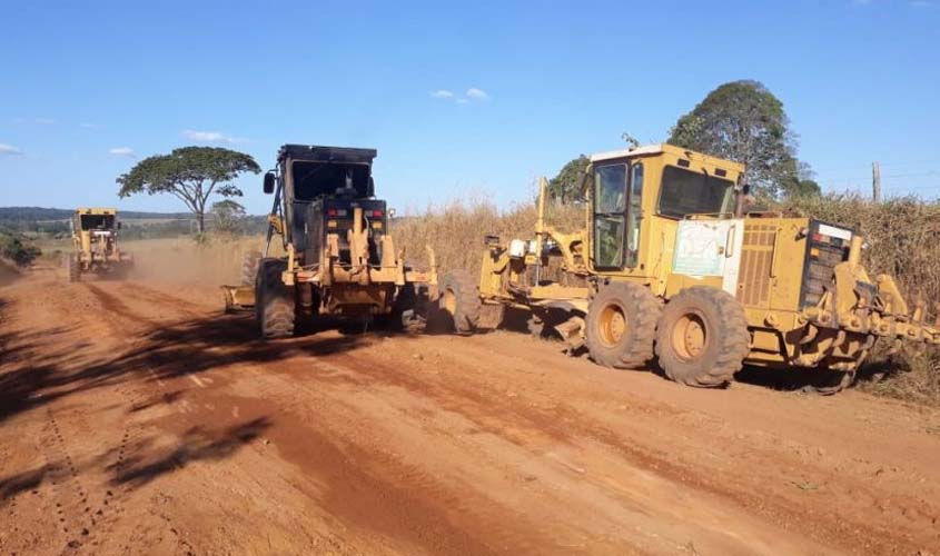 Estradas do sul de Rondônia recebem melhorias para maior escoamento da produção agropecuária