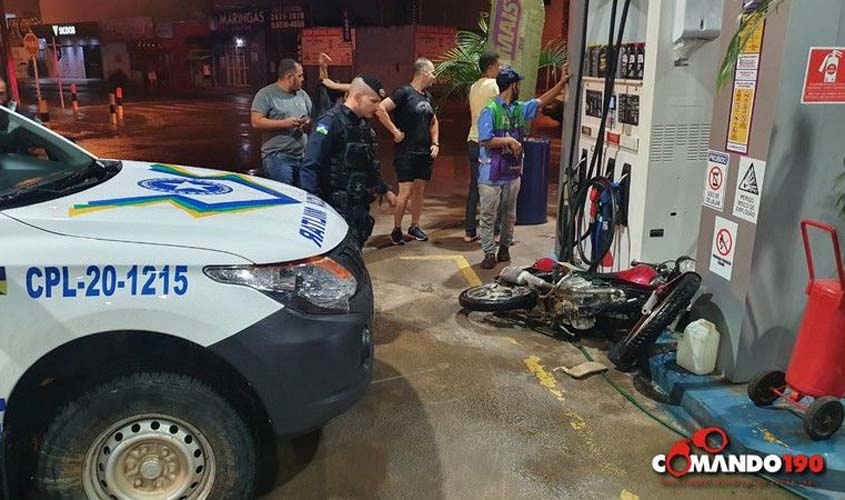 Após fazer “roleta russa” em várias ruas de Ji-Paraná, jovem é preso pela PM