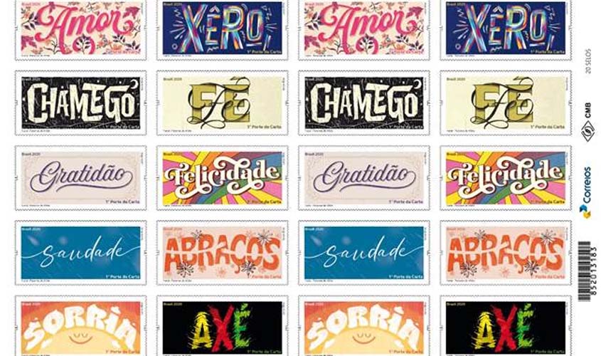 Palavras de afeto ilustram a Emissão Comemorativa Natal 2020