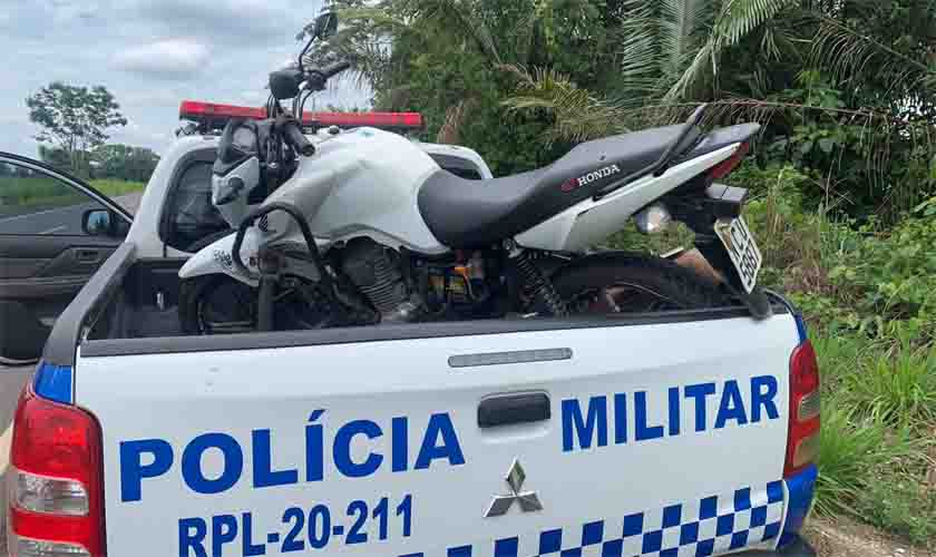 Policia Militar recupera mais uma motocicleta furtada no Vale do Guaporé