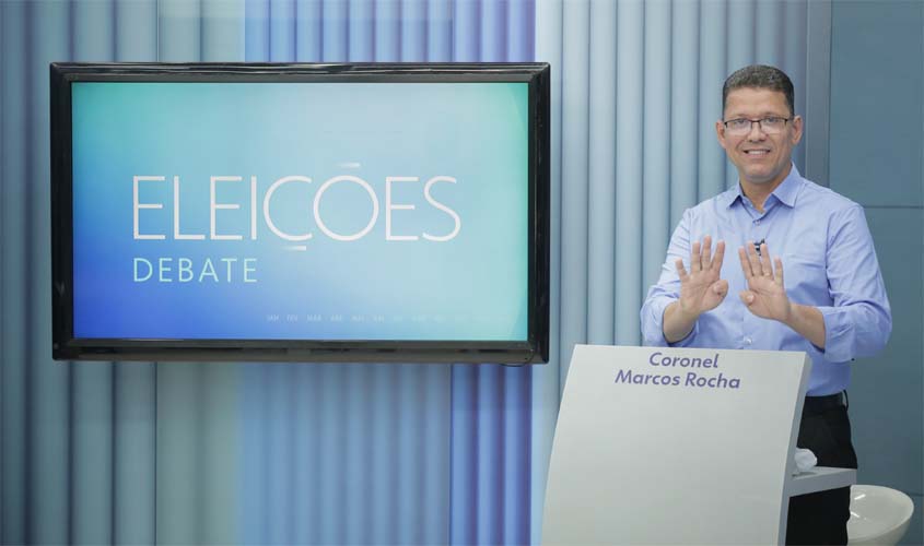 Coronel Marcos Rocha em debate: 'Vamos concluir os hospitais que Rondônia precisa e continuar avançando em todas as áreas'